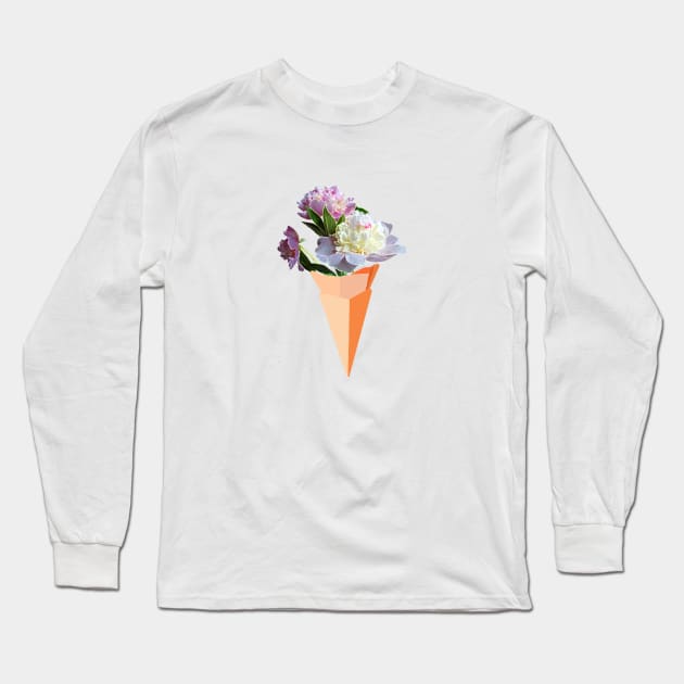 Bouquet Ice Cream Long Sleeve T-Shirt by Manitarka